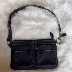 Coach canvass shoulder bag